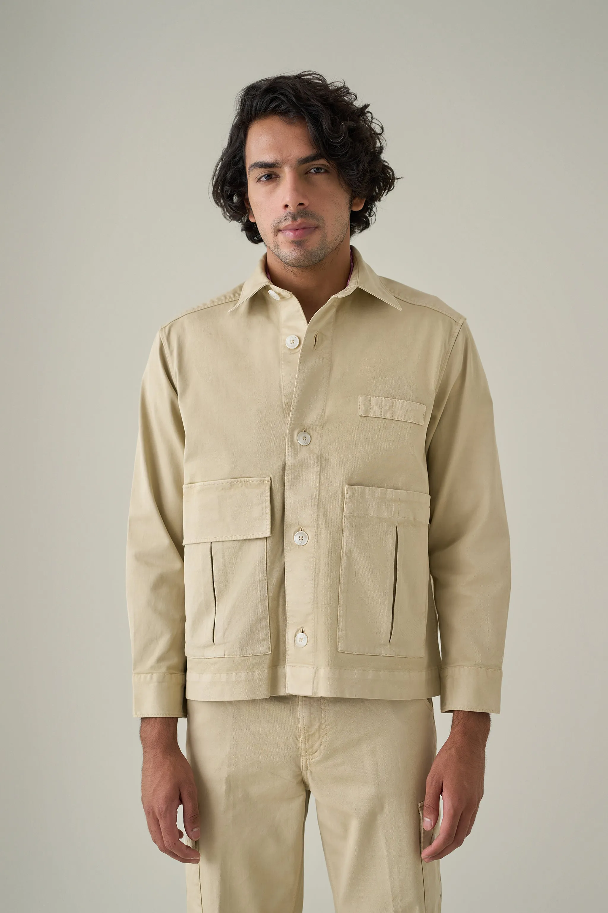 Twill Utilitarian Shacket