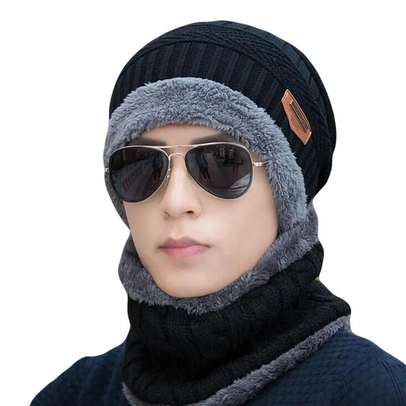 Unisex Knitted Warm Winter Bonnet Skullies Beanies