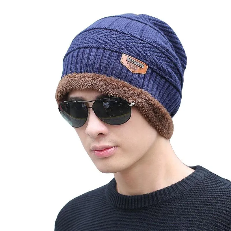 Unisex Knitted Warm Winter Bonnet Skullies Beanies