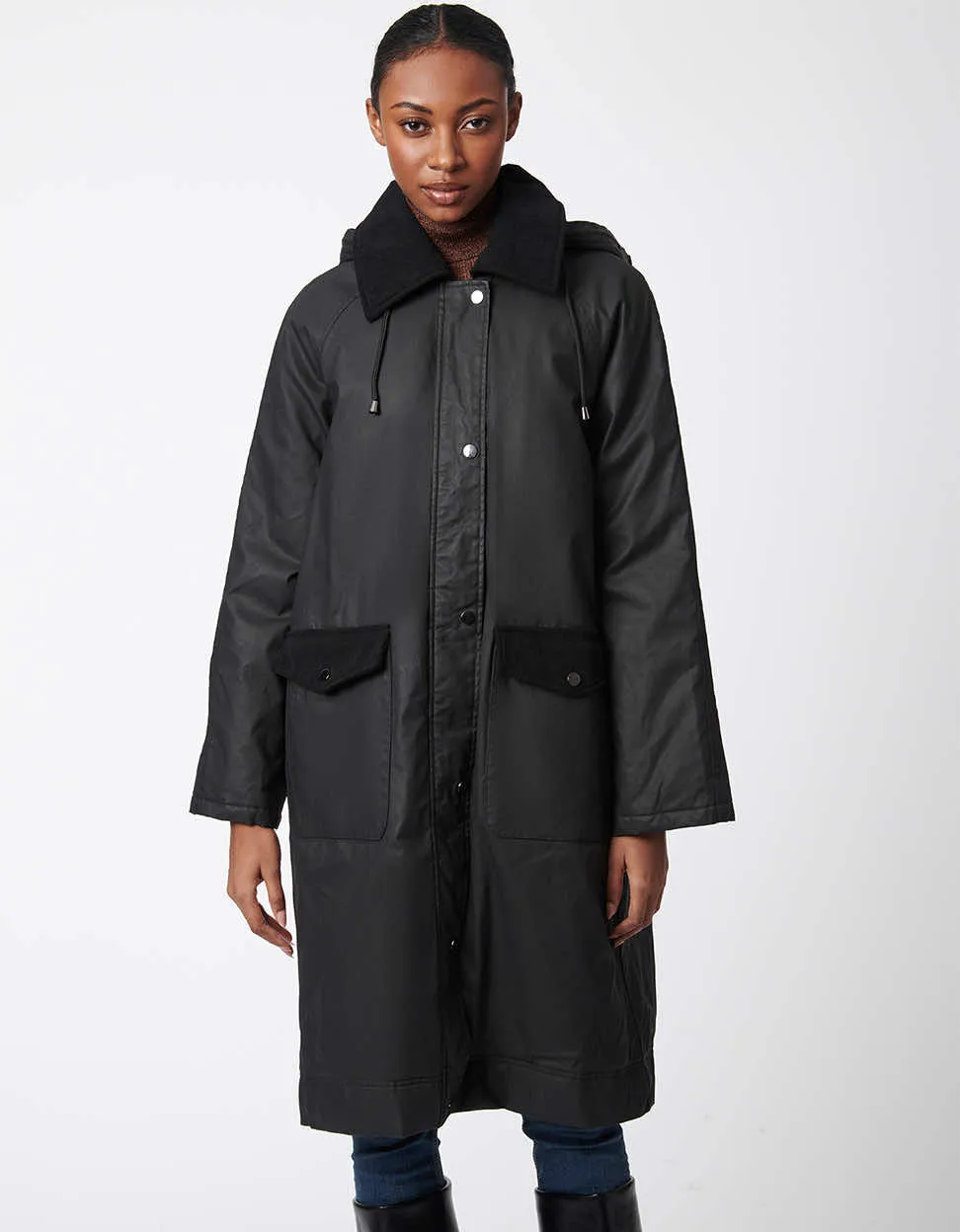 Urban Noir Wax Twill Coat