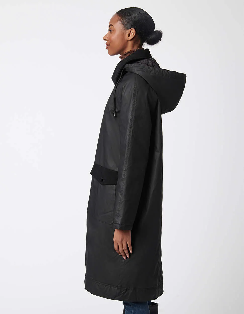 Urban Noir Wax Twill Coat