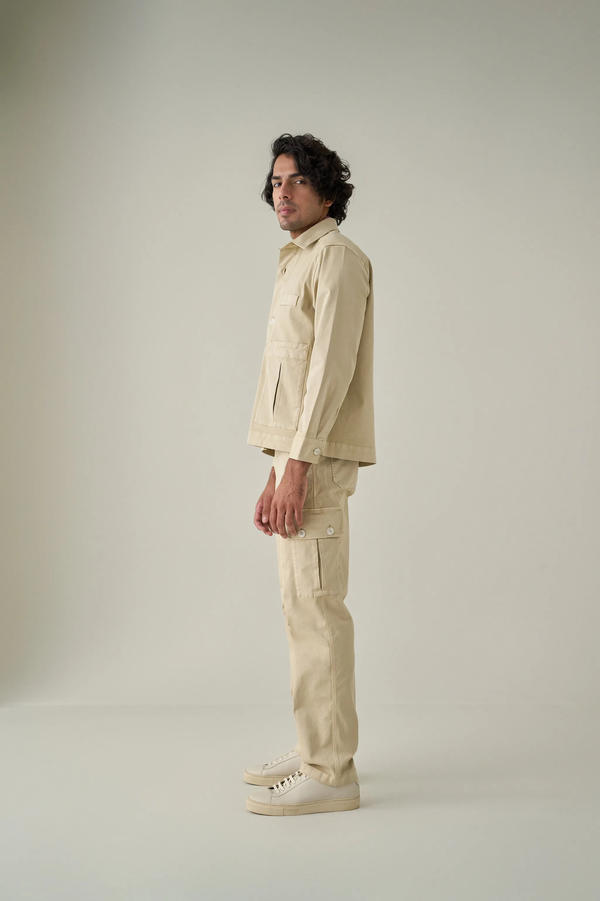 Utilitarian Shacket & Military Workwear Trousers Co-ord Set