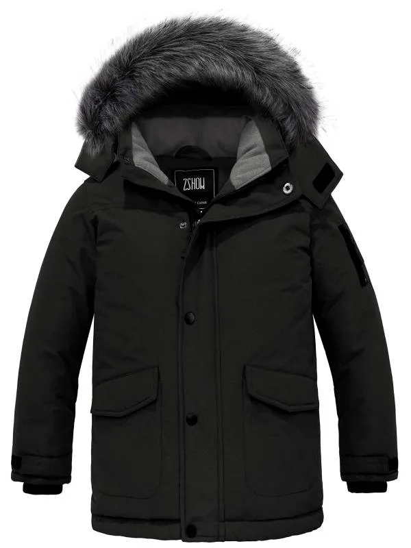 ZSHOW Boy's Hooded Winter Padded Coat