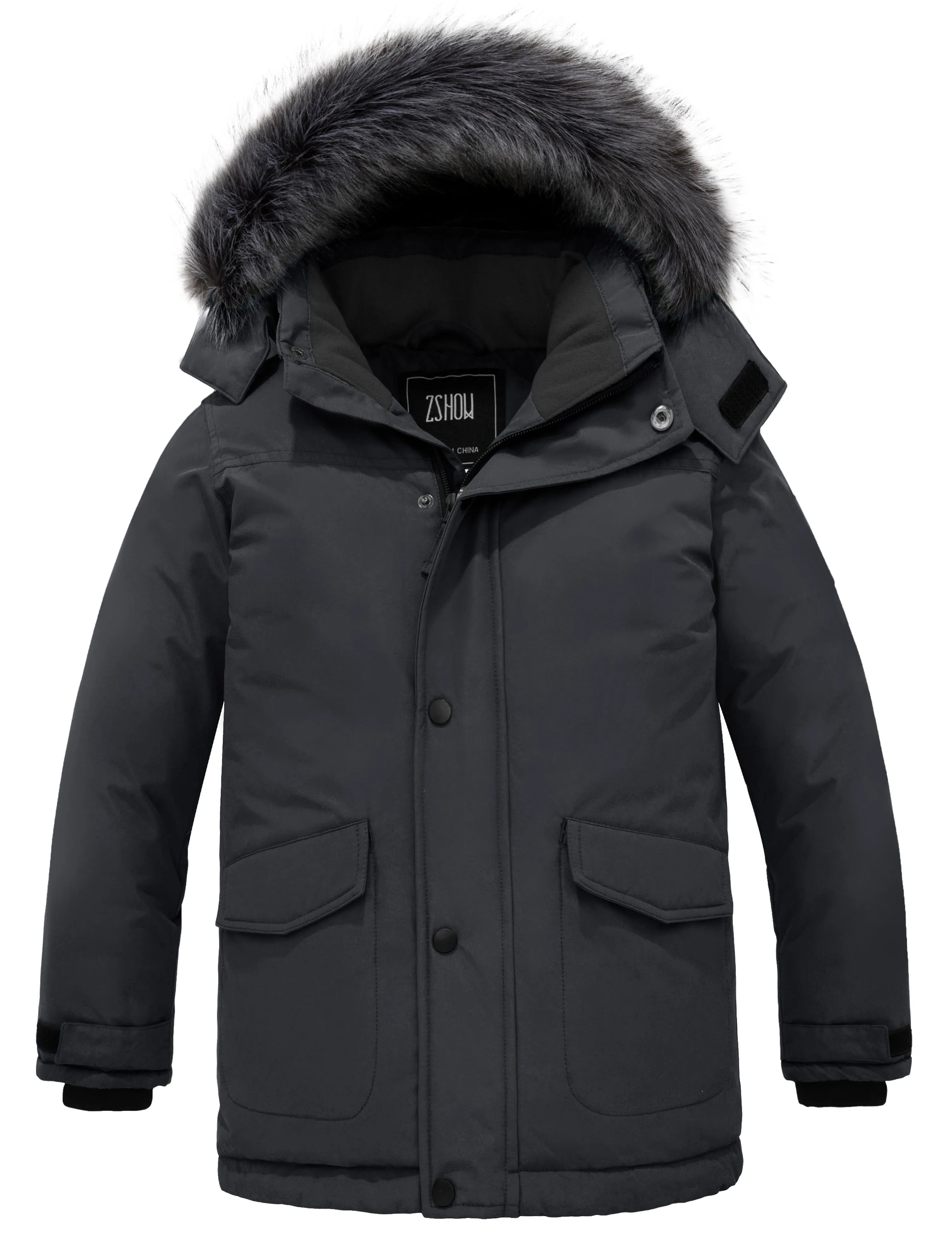 ZSHOW Boy's Hooded Winter Padded Coat