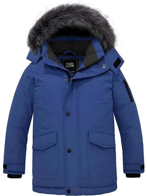 ZSHOW Boy's Hooded Winter Padded Coat